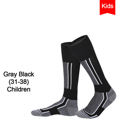 Loogdeel žieminės lauko sportinės slidinėjimo kojinės snieglenčių žygiams skirtos kojinės, dėvimos storos, šiltos rankšluosčio apatinės kojinės, ilgos, vyriškos, moteriškos, vaikiškos