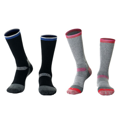 2 Poros žiemos merino šiltos storos vilnos slidinėjimo kojinės lauko sportinės slidinėjimo vyriškos moteriškos šiluminės kojinės snieglenčių žygiams storos minkštos kojinės