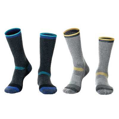 2 Poros žiemos merino šiltos storos vilnos slidinėjimo kojinės lauko sportinės slidinėjimo vyriškos moteriškos šiluminės kojinės snieglenčių žygiams storos minkštos kojinės