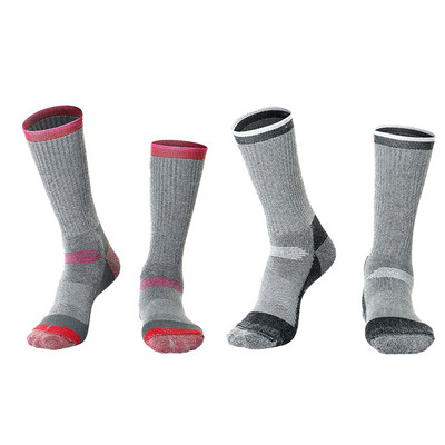 2 Poros žiemos merino šiltos storos vilnos slidinėjimo kojinės lauko sportinės slidinėjimo vyriškos moteriškos šiluminės kojinės snieglenčių žygiams storos minkštos kojinės