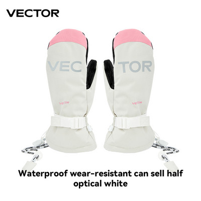 Moteriškos „Vector“ vyriškos lauko dvivietės snieglentės, atsparios vandeniui, dėvėjimuisi, pusiau nuimamos pirštinės, 3M medvilnė