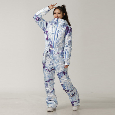 2022 egyrészes síruha téli női sport vízálló kültéri női overál snowboard női hókombináció meleg kapucnis ruhák