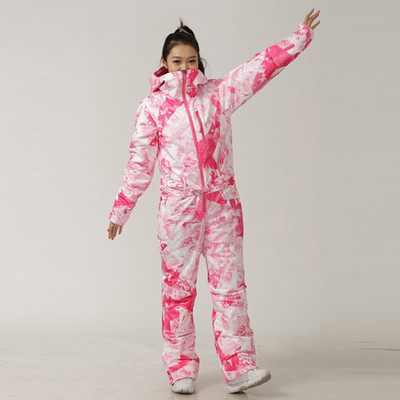 2022 egyrészes síruha téli női sport vízálló kültéri női overál snowboard női hókombináció meleg kapucnis ruhák
