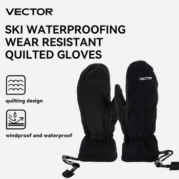 VECTOR Зимни ръкавици за ски 3M Ръкавици за сноуборд Термален топъл сензорен екран Ски ръкавици Мъже Жени Неплъзгащи се и устойчиви на вятър