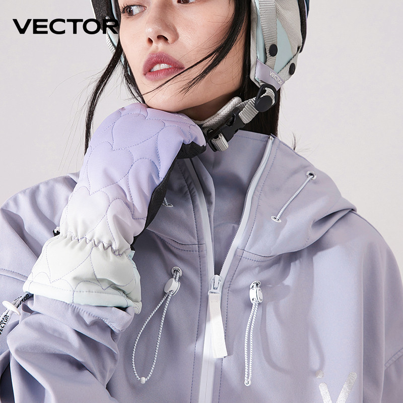 VECTOR žieminės slidinėjimo pirštinės 3M snieglenčių pirštinės Termiškai šiltos jutiklinio ekrano slidinėjimo pirštinės vyrams, moterims, neslystančios ir atsparios vėjui