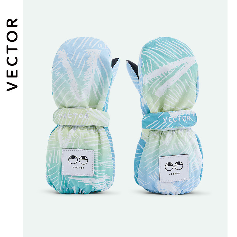 VECTOR Vaikiškos žieminės šiltos pirštinės, atsparios vėjui, vaikams berniukams mergaitėms slidinėti dviračiais laipioti lauke pirštinės vandeniui atsparios rankų stangrinimui