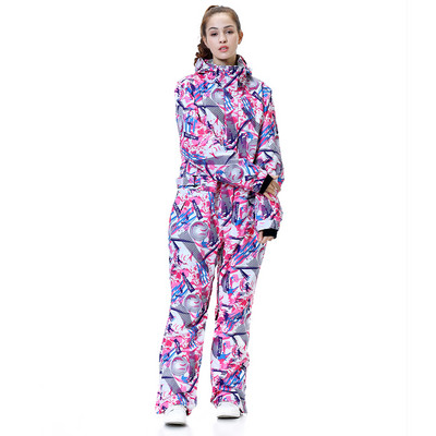 2020 m. naujas slidinėjimo kostiumas, moteriškas kombinezonas, snieglenčių striukė, žieminiai viršutiniai drabužiai Aukštos kokybės šilta slidinėjimo striukė Neperšlampama snieglenčių striukė