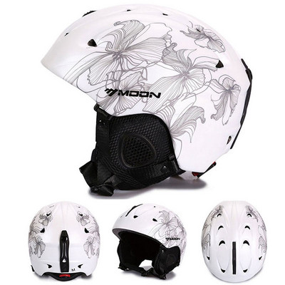 Moon MS86/MTV18 PC+EPS suaugusiųjų slidinėjimo šalmas Vyrams Moterų čiuožimo riedlenčių šalmas Sniego sporto snieglenčių šalmai su akiniais Dovanos