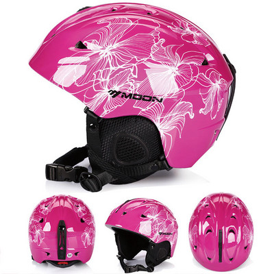 Moon MS86/MTV18 PC+EPS suaugusiųjų slidinėjimo šalmas Vyrams Moterų čiuožimo riedlenčių šalmas Sniego sporto snieglenčių šalmai su akiniais Dovanos