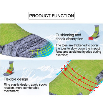 Loogdeel Unisex Χειμερινά υπαίθρια σπορ Κάλτσες για σκι Snowboard Ορειβασία Thicken Warmth Κάλτσες Moisture Wicking Terry Κάλτσες