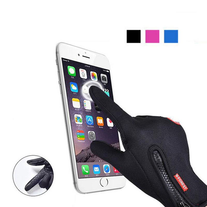 Ploni Vyriški Moteriškos Slidinėjimo Pirštinės Žieminės Slidinėjimo Pirštinės Jutiklinis ekranas Neslystančios pirštinės 5 Azijietiški dydžiai Lauko sportinės kumštinės pirštinės