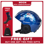 MOON Ski κράνος Επαγγελματικό αθλητικό προστατευτικό κράνος για σκι Κράνος ασφαλείας για χιόνι για υπαίθριο σκι Snowboard Skateboard
