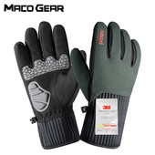 3M žiemos šiltos šiluminės liečiamo ekrano pirštinės, slidinėjimo vandeniui atsparios lauko sportinės dviračių sporto šakos, smūgiams atsparios snieglentės vyrams, moteriškos pirštinės.