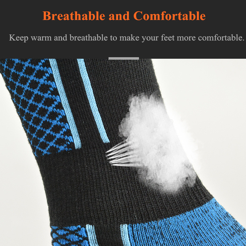 Vyras Žiemos šiltos terminės slidinėjimo kojinės Kilpinės medvilnės sportinės snieglentės Žygiai dviračiai Moterims iki kelių slidinėjimas Futbolo kojinės Termokojinės