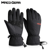 Vyriškos slidinėjimo pirštinės, jutiklinis ekranas, dviračių sportas, atsparus vėjui, atsparus vandeniui, lauko sportinis motociklas, žieminė, šilta vilna, neslidi snieglenčių pirštinė