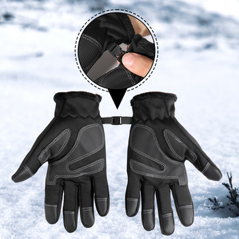 Водоустойчиви тактически зимни поларени ръкавици за колоездене, бойна стрелба, туризъм, лов, спорт, сензорен екран, ръкавица с пръсти, мъжки ръкавици