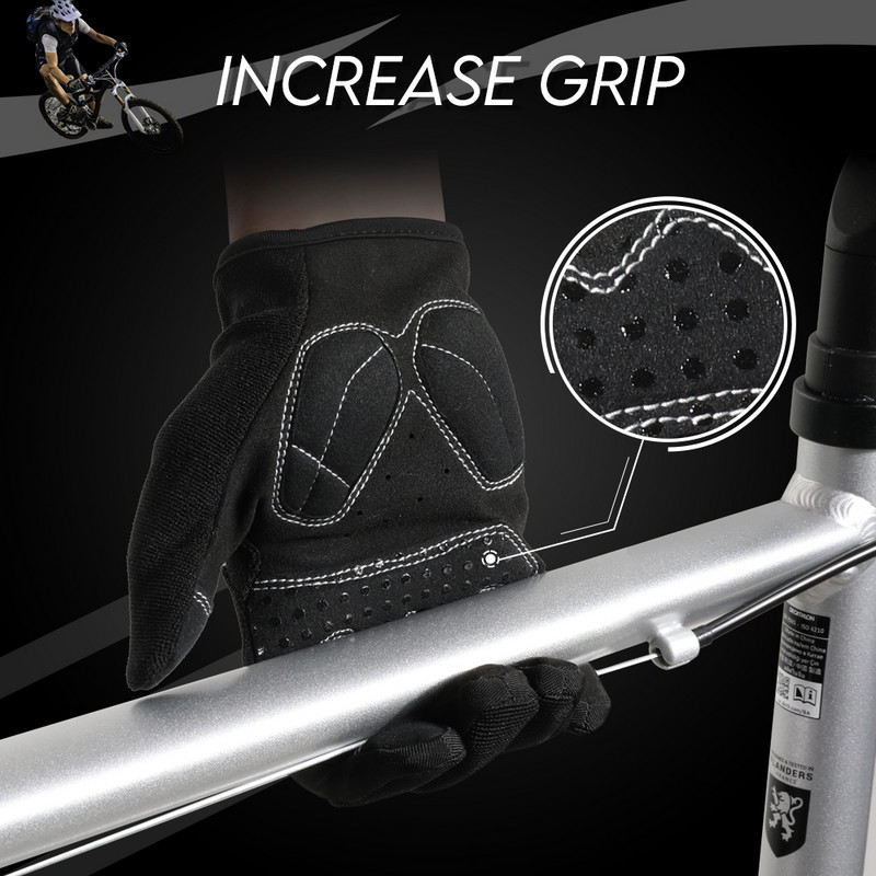 Jutiklinis ekranas Pilnas pirštas Tactical Dviračio pirštinės Neslidžios ir smūgiams atsparios MTB plento motociklai Važiavimas dviračiu Vyrams Moteriškos sportinės pirštinės