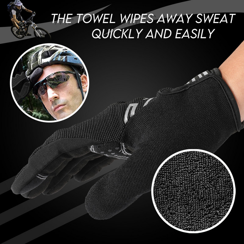 Jutiklinis ekranas Pilnas pirštas Tactical Dviračio pirštinės Neslidžios ir smūgiams atsparios MTB plento motociklai Važiavimas dviračiu Vyrams Moteriškos sportinės pirštinės