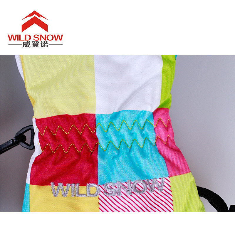 Mănuși de schi pentru motocicletă de zăpadă pentru copii, iarnă, pentru femei, pentru schi, pentru snowboarding, sport, rezistente la vânt, minunate, potrivite pentru lățimea palmei 5,5-7,5 cm