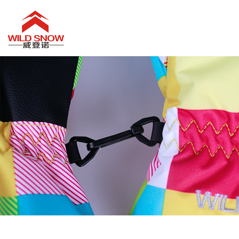 Mănuși de schi pentru motocicletă de zăpadă pentru copii, iarnă, pentru femei, pentru schi, pentru snowboarding, sport, rezistente la vânt, minunate, potrivite pentru lățimea palmei 5,5-7,5 cm