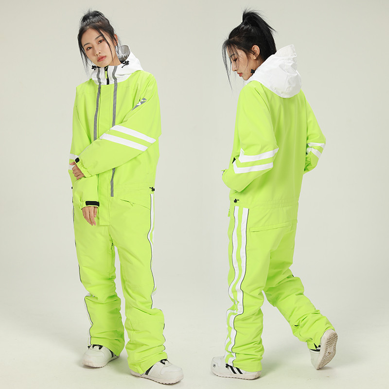 Moteriškas slidinėjimo kombinezonas su gobtuvu, neperšlampamas, moteriškas vientisas slidinėjimo kostiumas žieminis snieglentės kombinezonas kalnų drabužiai sportiniai moteriški sniego kostiumai