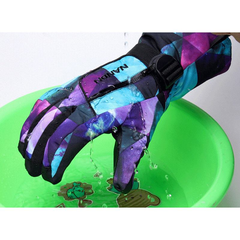 NANDN žiemos šiltos snieglenčių slidinėjimo pirštinės Vyrai Moterys Vaikai Sniego pirštinės Neperšlampamos Slidinėjimas Sniegmobilis Handschoemen Air+ XS SML XL