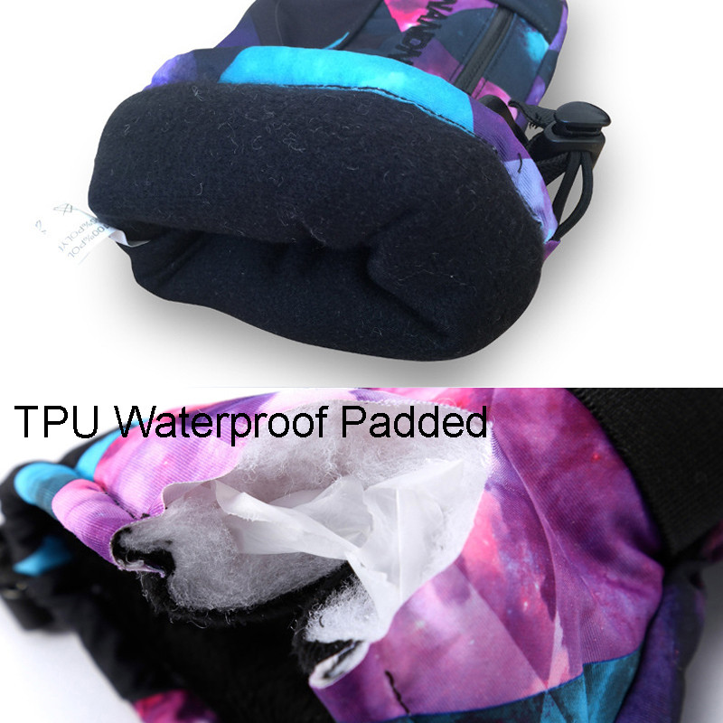 NANDN žiemos šiltos snieglenčių slidinėjimo pirštinės Vyrai Moterys Vaikai Sniego pirštinės Neperšlampamos Slidinėjimas Sniegmobilis Handschoemen Air+ XS SML XL