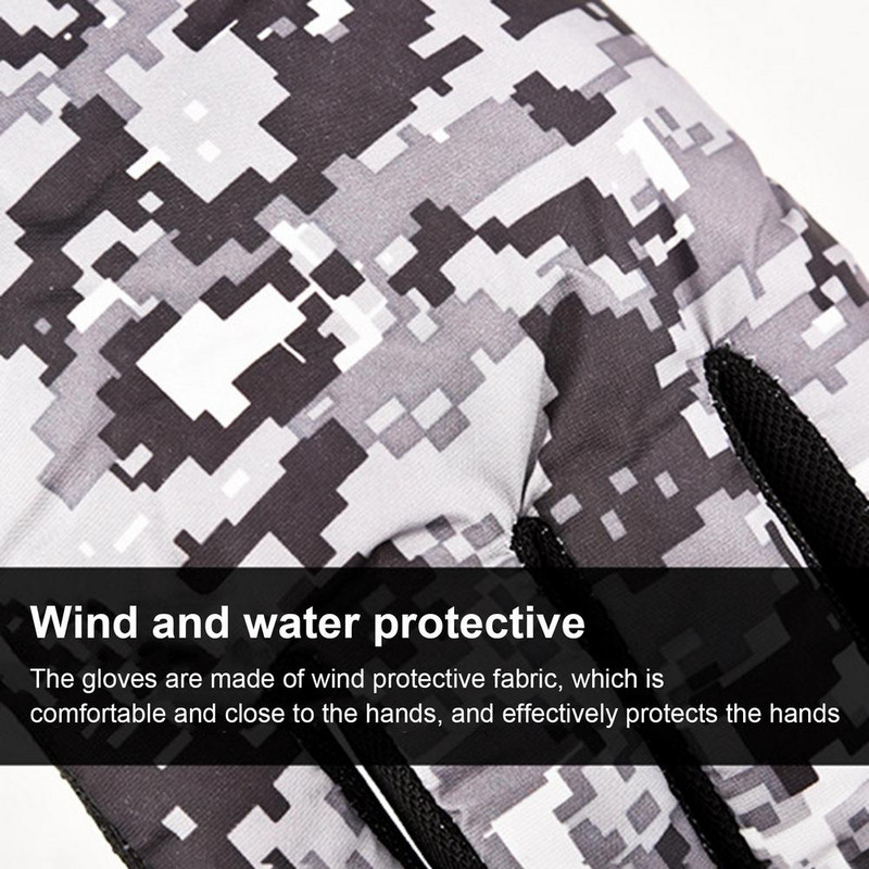 Žieminės snieglenčių slidinėjimo pirštinės Neslystančios, vandeniui atsparios motociklo dviračių slidinėjimo vilnos rankų šildytuvas sniego pirštinės unisex