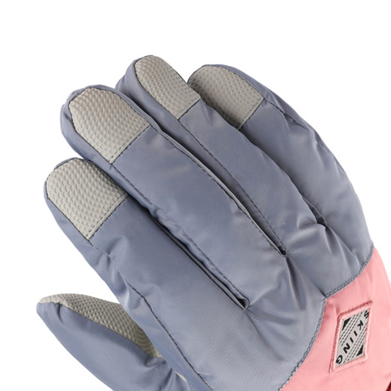 Žiemos šiltos slidinėjimo pirštinės Terminės Ultralengvos vandeniui atsparios jutiklinio ekrano snieglenčių pirštinės Moteriškos motociklininkų sniego pirštinės