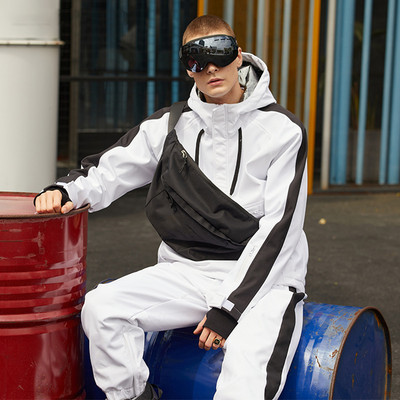 Žieminiai drabužiai Slidinėjimo kostiumas Moteriški Vyriški Lauko Snieglentės Striukė Sniego kelnės Aksominės Šiltos Laisvos Neperšlampamos Neperšlampamos Slidinėjimo Kombinezonai