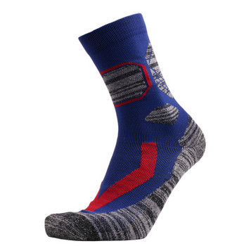 Мъжки спортни чорапи баскетболни чорапи тръбен дезодорант Термичен зимен дебел компресионен ски тюбинг Фитнес на открито Фитнес кърпа за пот