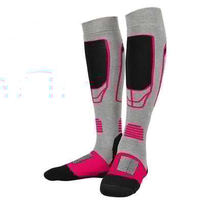 Brothock Мъжки ски чорапи Спортни ски чорапи Външни дебели дълги хавлиени чорапи за сняг Туристически чорапи Зимни топли дамски памучни