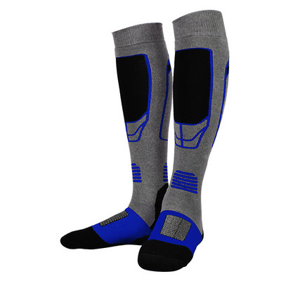 Brothock Мъжки ски чорапи Спортни ски чорапи Външни дебели дълги хавлиени чорапи за сняг Туристически чорапи Зимни топли дамски памучни