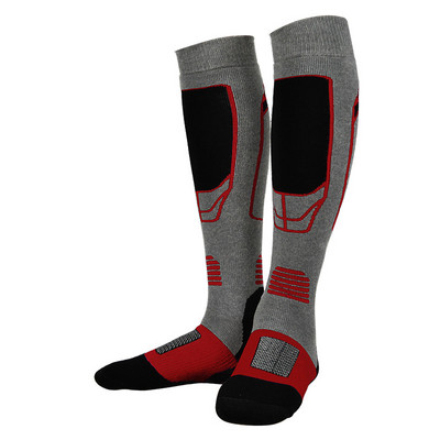 Brothock Мъжки ски чорапи Спортни ски чорапи Външни дебели дълги хавлиени чорапи за сняг Туристически чорапи Зимни топли дамски памучни