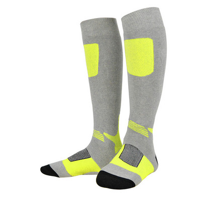 Brothock Мъжки ски чорапи Спортни ски чорапи Външни дебели дълги хавлиени чорапи за сняг Туристически чорапи Зимни топли дамски памучни