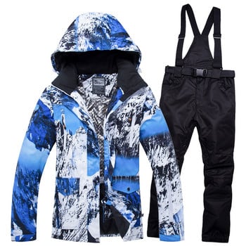 Ski Suit Women Brands 2019 Νέα υψηλής ποιότητας Snow Jackets Snowboard Παντελόνια Ζεστό αδιάβροχο αντιανεμικό χειμερινό σετ μπουφάν Momen Ski