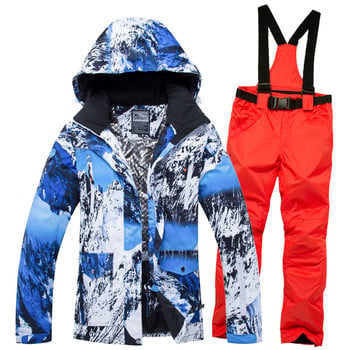 Ski Suit Women Brands 2019 Νέα υψηλής ποιότητας Snow Jackets Snowboard Παντελόνια Ζεστό αδιάβροχο αντιανεμικό χειμερινό σετ μπουφάν Momen Ski