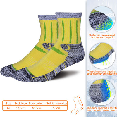 1 pár téli Férfi Női Szabadtéri Sportok Sízokni Hegymászó Snowboard Melegen tart, Vastag, Puha Nedvesség Elvezető Frottírzokni