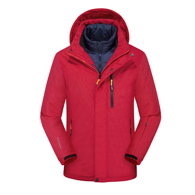 Slidinėjimo kostiumas 3 viename Vyriški, neperšlampami, neperšlampami, vėjui atsparūs slidinėjimo snieglenčių striukės kelnių rinkinys Vyriškas storas šiltas slidinėjimo striukė Lauko sniego kostiumai