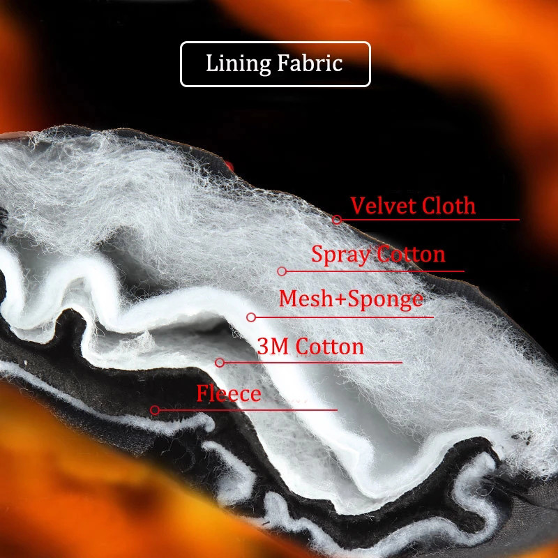 Téli melegen tartó síkesztyű férfi 3M pamut hidegálló szélálló 10 ujjas érintőképernyős kesztyű csúszásmentes vízálló kerékpáros kesztyű