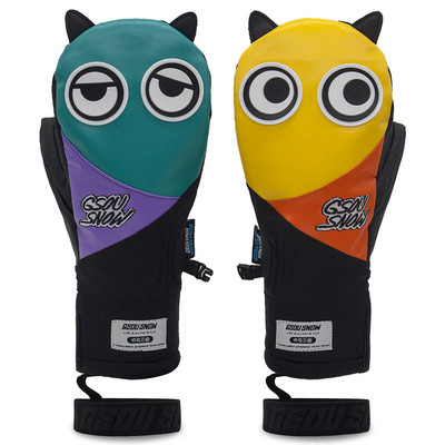 Animacinis filmas Žiemos Moteriškos Slidinėjimo Pirštinės Neperšlampamos Sportinės Vyriškos Pirštinės dviratininkams Lauke Kalnų Vyriškos Sniego pirštinės Šiltos Moteriškos kumštinės rūbai