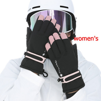 Naujos vyriškos ir moteriškos slidinėjimo snieglenčių pirštinės, važinėjimas motociklu, žieminės pirštinės, atsparios vėjui ir vandeniui atsparios sniego pirštinės