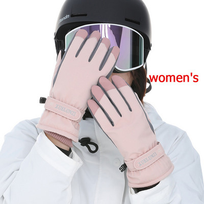 Naujos vyriškos ir moteriškos slidinėjimo snieglenčių pirštinės, važinėjimas motociklu, žieminės pirštinės, atsparios vėjui ir vandeniui atsparios sniego pirštinės