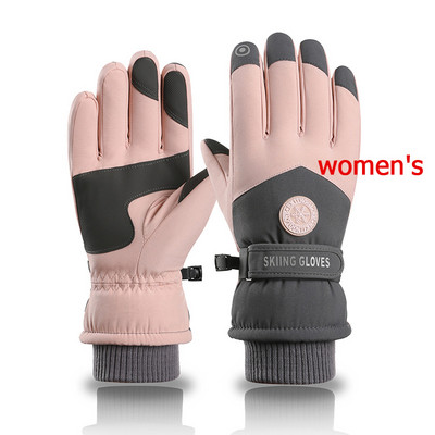 Naujos vyriškos ir moteriškos slidinėjimo snieglenčių pirštinės, važinėjimas motociklu, žieminės pirštinės, atsparios vėjui ir vandeniui atsparios sniego pirštinės