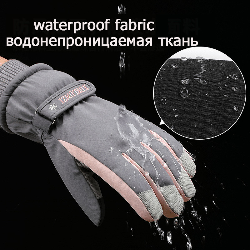 Naujos vyriškos ir moteriškos slidinėjimo snieglenčių pirštinės, važinėjimas motociklu, žieminės pirštinės, atsparios vėjui ir vandeniui atsparios sniego pirštinės