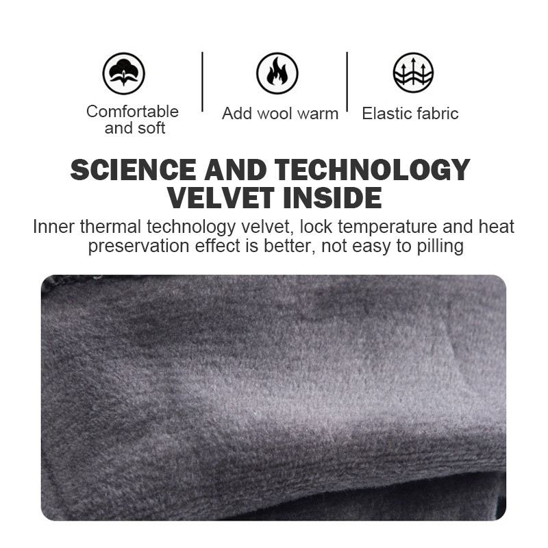 Férfi Női Téli Vízálló Kerékpáros Kesztyű Motoros Sí Érintőképernyős Polár kesztyű Kültéri Csúszásmentes Meleg Teljes ujjak Kesztyű