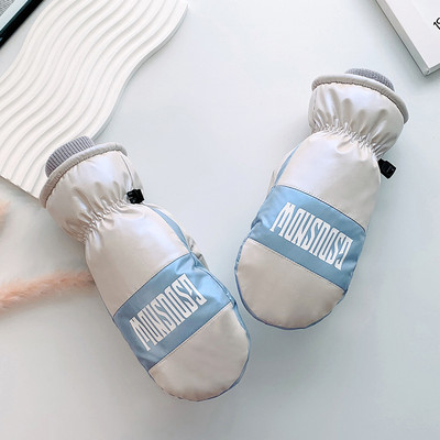 Žiemos moteriškos slidinėjimo snieglenčių pirštinės lauko dviračių sportinės pirštinės, atsparios vėjui, vandeniui atsparios šalčiui, jutiklinis ekranas, sniego pirštinės