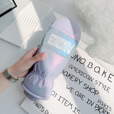 Žiemos moteriškos slidinėjimo snieglenčių pirštinės lauko dviračių sportinės pirštinės, atsparios vėjui, vandeniui atsparios šalčiui, jutiklinis ekranas, sniego pirštinės