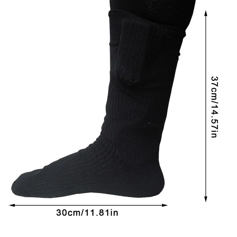 Įkraunamos šiluminės kojinės Elektrinės baterijos šildomos kojinės pėdų šildytuvas poledinės žvejybos pėdų batų batai šilti su baterijų dėžute