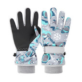 Детски ски ръкавици Зимни спортове на открито Сноуборд Топли ръкавици Детски водоустойчиви удебелени ръкавици Затоплят пръстите